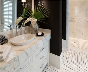 Calacatta White Engineered Quartz Stone Bench Tops/ Quartz Stone Kitchen Tops/Calacatta White Quartz Stone Kitchen Island Top Bar Tops