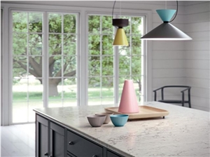 Calacatta White Engineered Quartz Stone Bench Tops/ Quartz Stone Kitchen Tops/Calacatta White Quartz Stone Kitchen Island Top Bar Tops