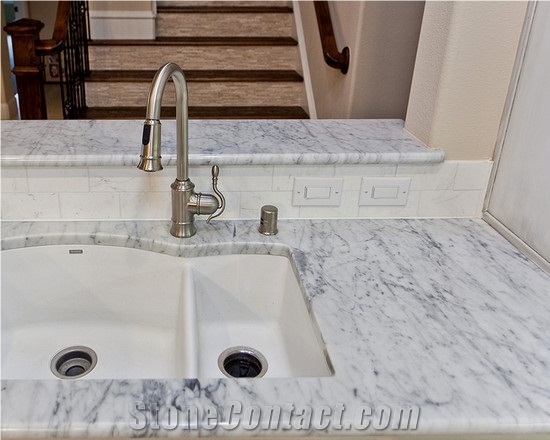 Calacatta White Marble Cut to Size Tile Wall Cladding Panel Floor Covering for Bathroom Design Modern Style
