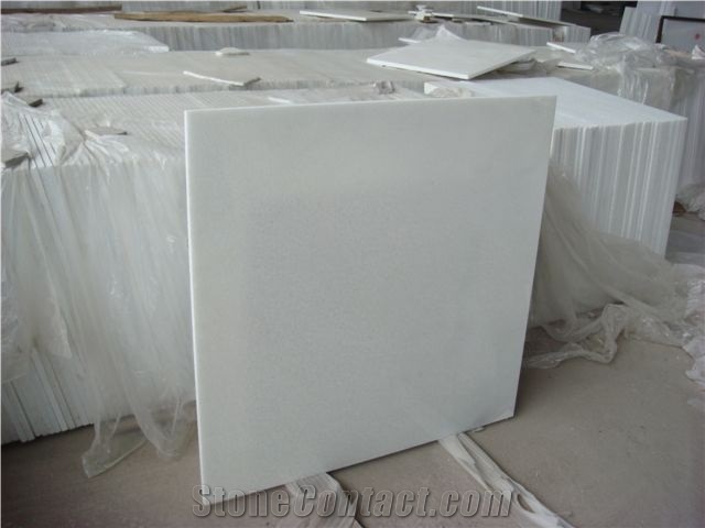 China Absolute Crystal White Marble Polished Slab Tiles Panel Villa Interior Wall Cladding,Hotel Floor Covering Skirting Pattern Modern Design-Gofar