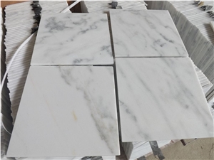 China Bianco Carrara White Marble Polished Tiles Panel Interior Wall Cladding Panel,Hotel Floor Covering Skirting Pattern-Gofar