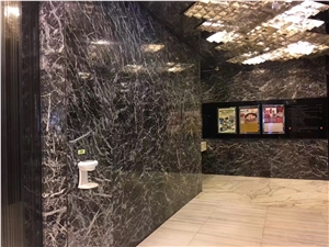 China Nero Marquina Marble Slabs Tiles High Polished, Oriental Black Emperador Marble Wall Panel Pattern Tile,Floor Covering Skirting-Gofar