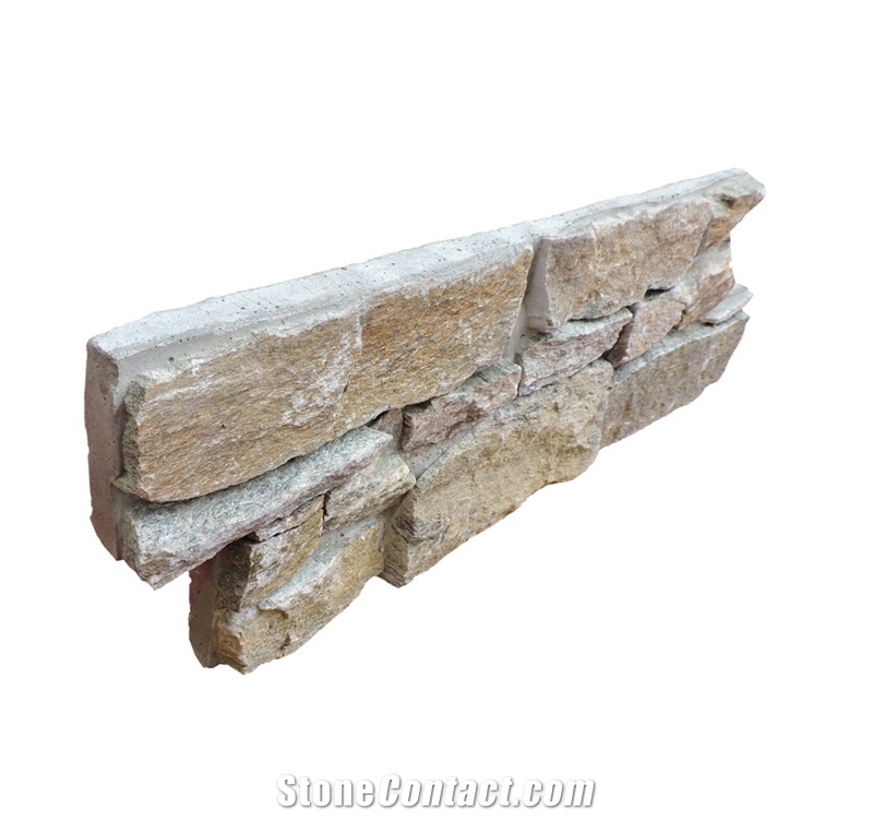 China Rust Slate Culture Stone Stacked Stone Wall Cladding Panel,Split Face Veneer Stone Ledge Stone Gofar