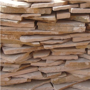 China Rusty Brown Slate Culture Stone Stacked Stone Wall Cladding Panel,Split Face Veneer Stone Ledge Stone Feature Wall Gofar