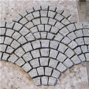 China Sesame Grey Granite Cube Stone Floor Paver Pattern,Exterior Stone for Landscaping Project