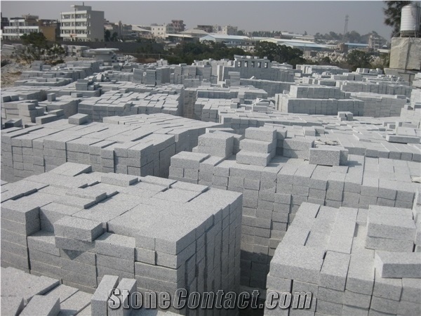 G603 Granite Cube Stone/Bacuo White Granite Floor Covering/Balma Grey Cobble Stone/Sesame White Paving Sets/