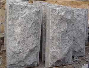 G603 Sesame Grey Cristallo Grigio,New Binaco Sardo Granite Split Face Mushroom Stone Wall Panel Cladding