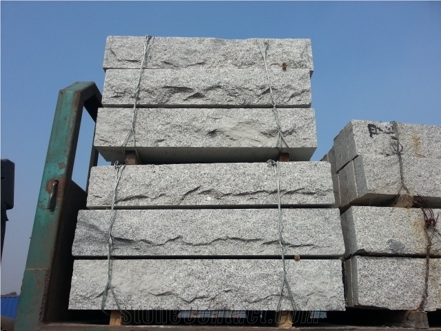 G603 Sesame Grey Cristallo Grigio,New Binaco Sardo Granite Split Face Mushroom Stone Wall Panel Cladding