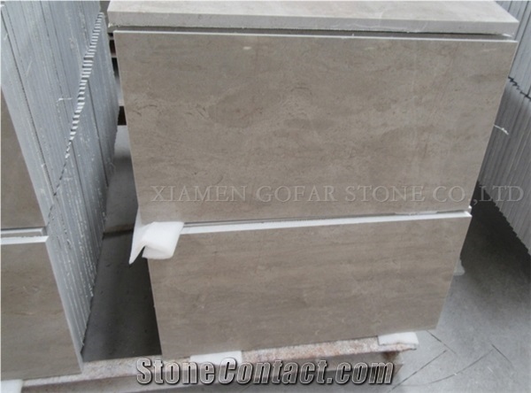 Quarry Owner Caesar Grey Marble Polished Slab, Ocean Ash Markuni Beige Marble Tile Cut to Size Villa Interior Wall Cladding Panel Gofar Stone