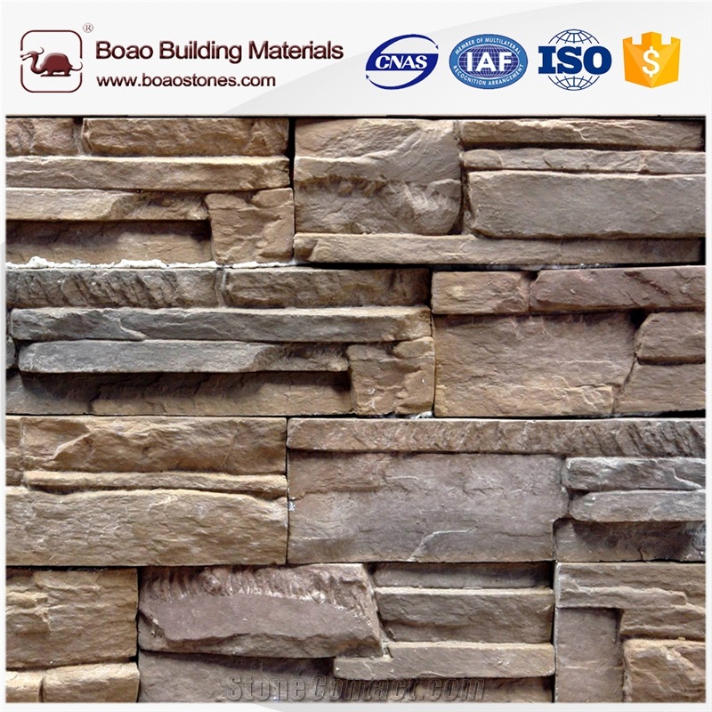 Faux River Rock Stone Faux Stone Wall Panel Wall Facade Stone Cladding
