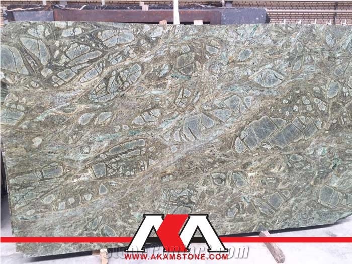 Forest Green Marble Slabs & Tiles, Iran Green Marble
