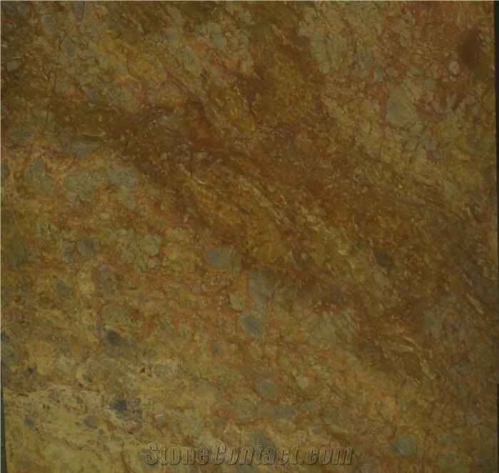 China Seattle Gold Marble Golden Stone Slab For Hotel Floor