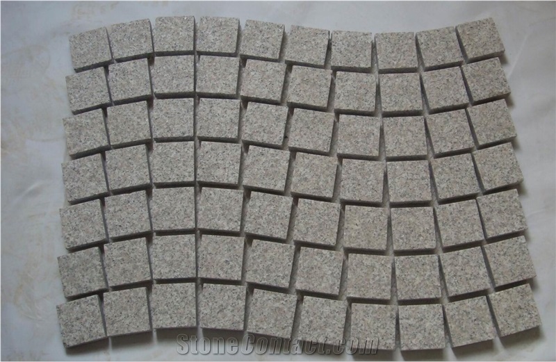 G681 China Pink Granite Paving Set,Cube Stone Paving Sets,Floor Covering,Garden Stepping Pavements,Walkway Pavers,Courtyard Road Pavers,Exterior