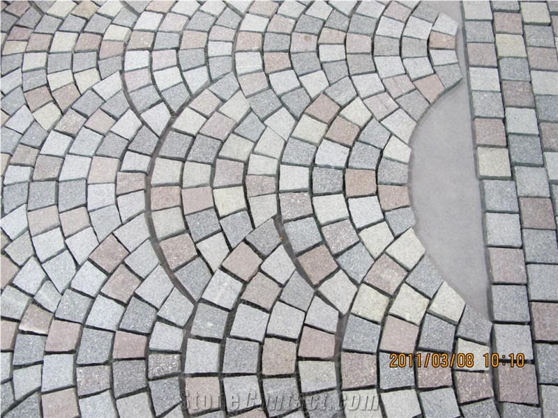 G681 China Pink Granite Paving Set,Cube Stone Paving Sets,Floor Covering,Garden Stepping Pavements,Walkway Pavers,Courtyard Road Pavers,Exterior