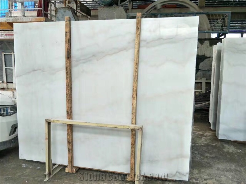Kwong Sal White Marble Guangxi White Polished Slab