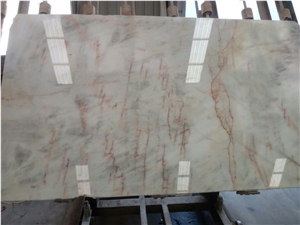 New White and Brown China Onyx,Tile and Slab,Wall Cladding,A Grade Natural Stone,Own Factory and Quarry Owner with Ce Certificate,Big Gang Saw Slab