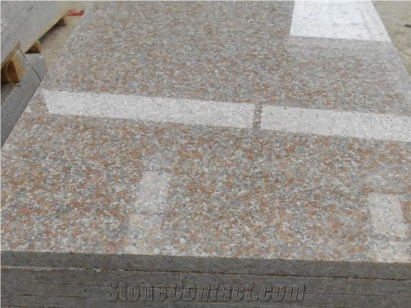 Polished China Red Natural Granite Tiles