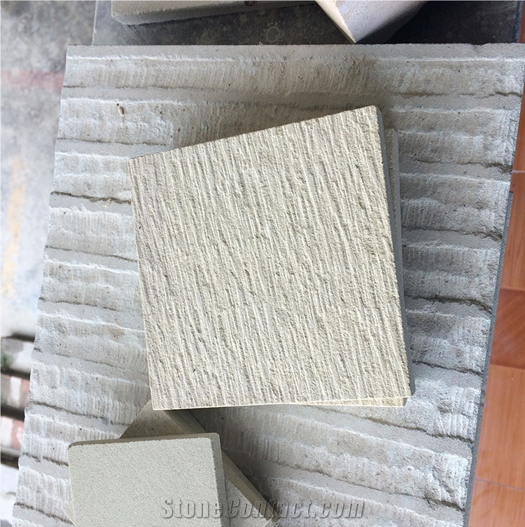 Beige Sand Stone Flag Stone Beige Sand Stone Panels Chisel Surface