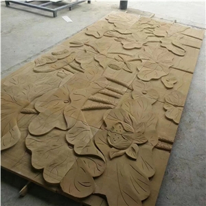 Chinese Sand Stone Relief Yellow Sandstone Relief