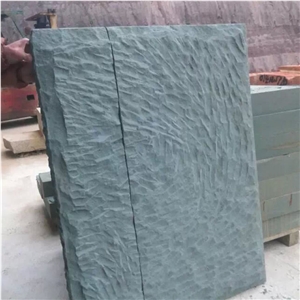 Green Sandstone Tiles Honed Surface for Floor and Walls