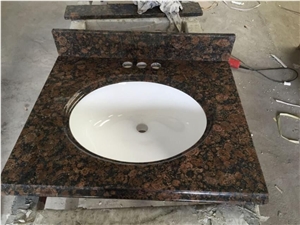 Baltic Brown Bathroom Countertops/Baltic Brown Vanity Tops/Brown Countertops