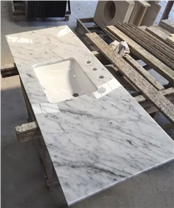 Carrara White Countertop, Carrara White Marble Kitchen Top, Bianco Carrara Vanity Top Price