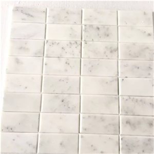 Carrara White Marble Chipped Mosaic, Wall Mosaic, Floor Mosaic&Brick Mosaic, Mosaic Pattern