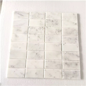 Habibai White, Oriental White, Carrara White Marble Polished Mosaic & Wall Mosaic/Floor Mosaic Pattern