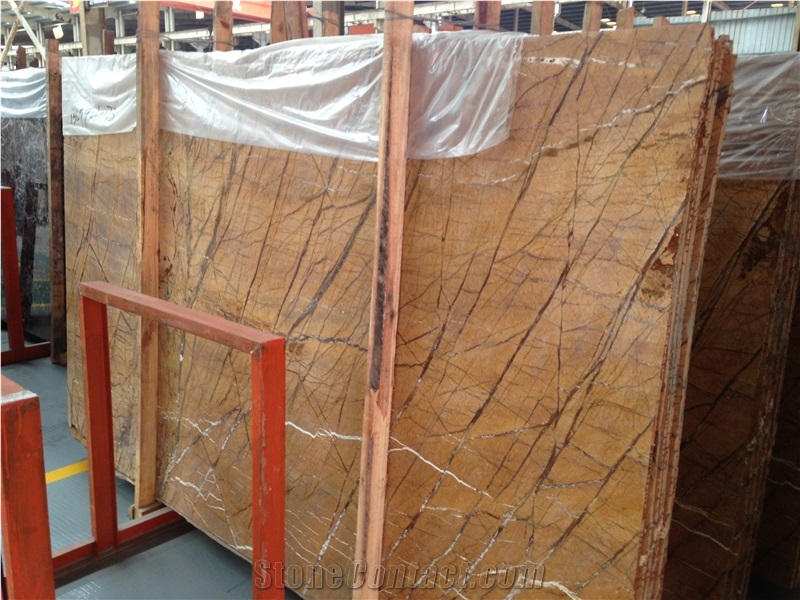 Indian Rainforest Brown Marble Slabs/Rainforest Brwon Marble Tiles & Slabs/Brown Marble Floor Covering Tiles