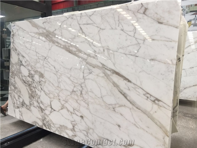 Italian Calacatta Gold Marble with Grey Veins and Gold Veins for Floor Tiles