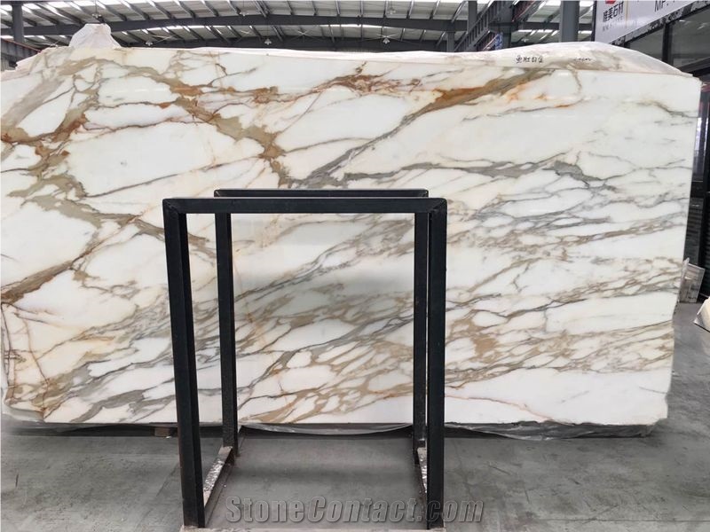 Natural Calacatta Gold Marble, Italy White Marble Slab