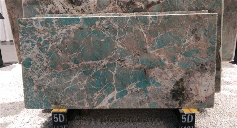 Polished Amazonite Granite Slabs for Granite Wall Floor Covering Tiles