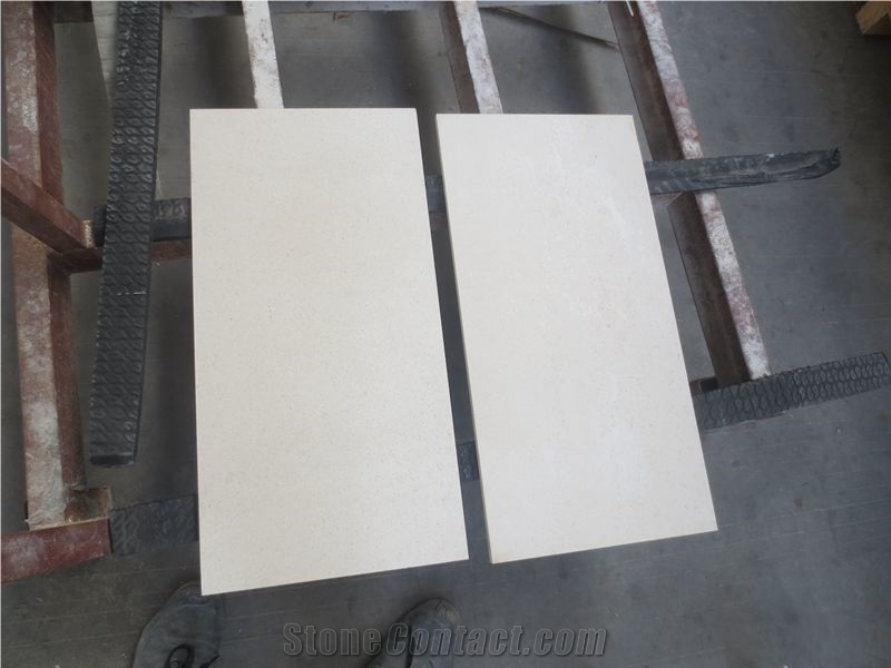 Polished Crema Bello/White Sand Limestone Wall Tiles