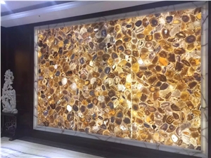 Translucent Gold Agate Slab and Tiles,Yellow Agate for Countertop Price, Golden Gemstone Slab and Countertop Price