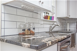 Granite Modern Kitchen Countertops, Kitchen Renovation