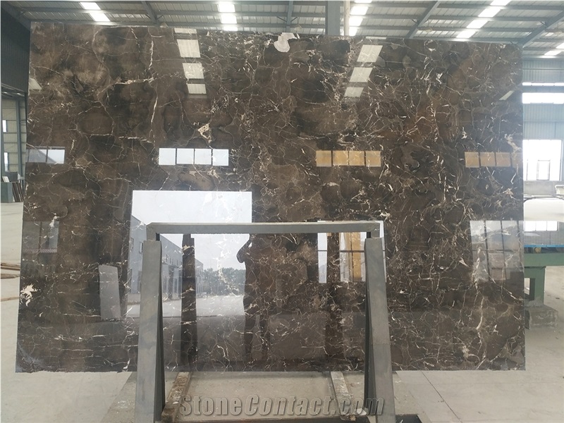 Dark Emperador Polished Marble, Brown Marble