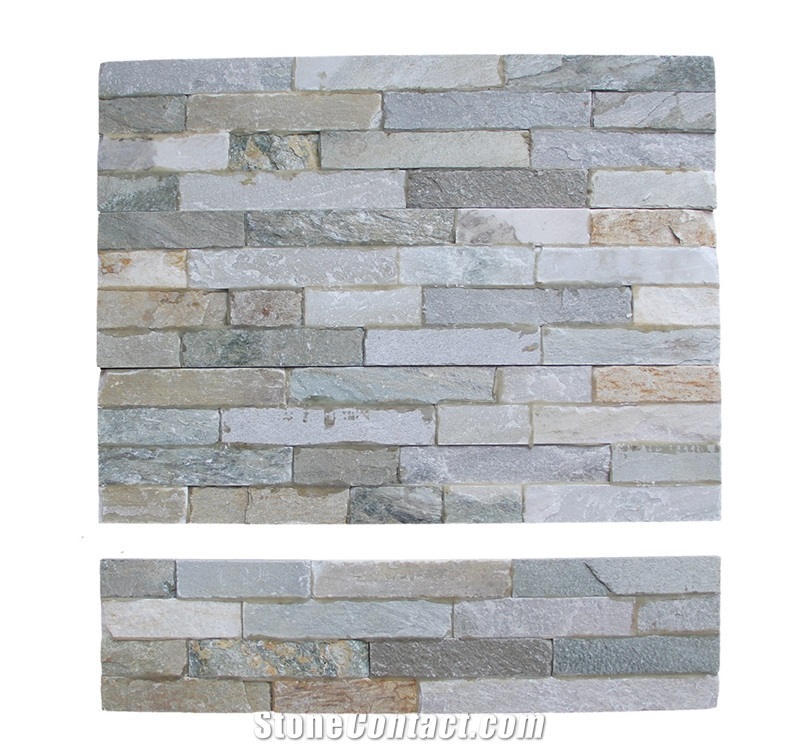 Beige Slate Panel Wall Cladding Natural Stone