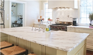 Calacatta Carrara Marble Kitchen Countertops