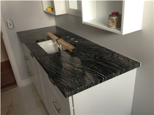 Silver Wave Granite- Black Wave Granite Kitchen Countertop