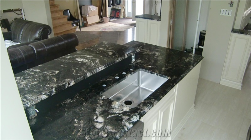 Titanium Black Granite Countertop