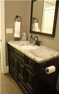 Quartzite Super White Countertop, Bathroom Vanity