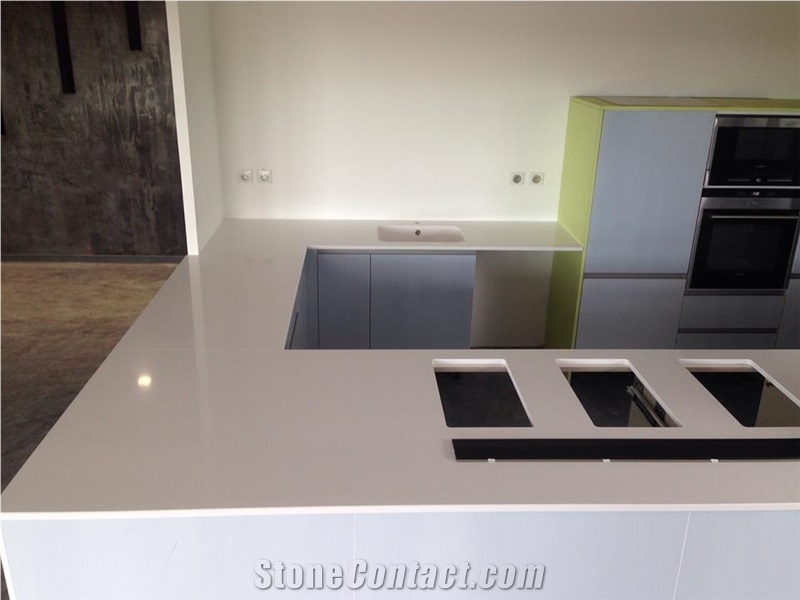 Kitchen Bench Top in Silestone Blanco Zeus by Mcm