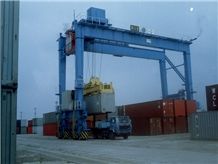 Loading and Unloading 60ton Quayside Rtg Container Gantry Crane
