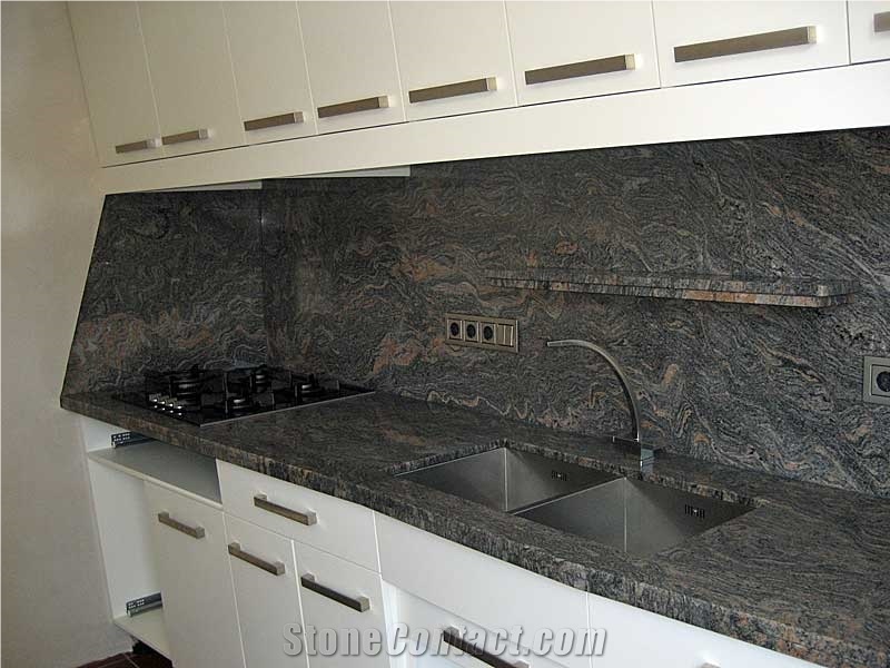 Paradiso Granite Kitchen Countertop and Backsplash