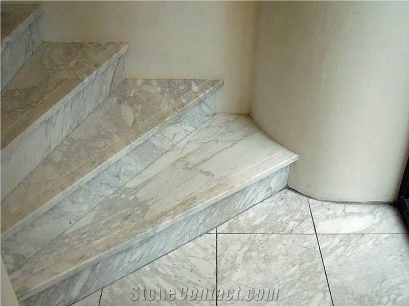 White Marble Stairs