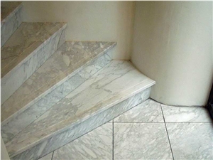 White Marble Stairs