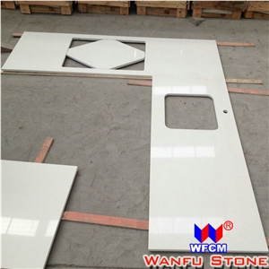 White Quartz Countertop and Vanity Top,Kitchen Granite Countertop,Quartz Counter Top