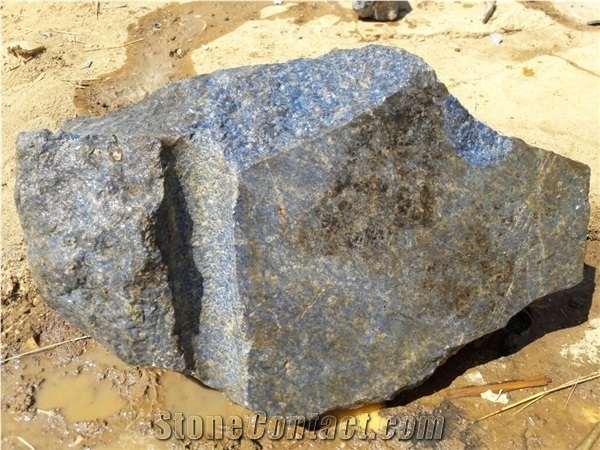 Blue Sodalite, Karubwe Blue Granite Block