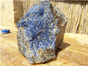 Blue Sodalite, Karubwe Blue Granite Block