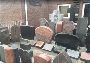 Granite Engraved Tombstones, Headstones